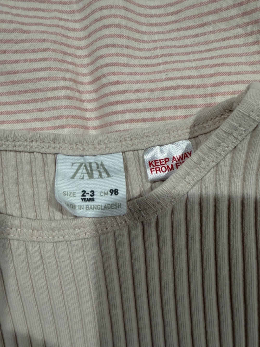 Toddler Zara Ribbed Tee - Picture 2 of 3